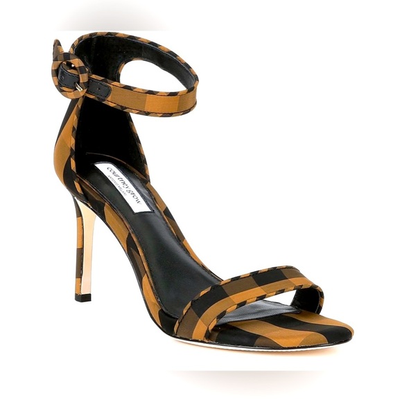 Stylish Black and Brown Women's Heels - Picture 1 of 8